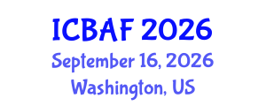 International Conference on Banking, Accounting and Finance (ICBAF) September 16, 2026 - Washington, United States International Conference on Banking, Accounting and Finance (ICBAF) September 16, 2026 - Washington, United States