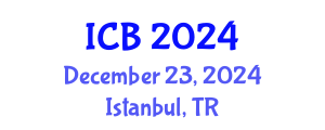 International Conference on Beekeeping (ICB) December 23, 2024 - Istanbul, Turkey