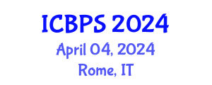 International Conference on Behavioral and Psychological Sciences (ICBPS) April 04, 2024 - Rome, Italy