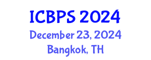 International Conference on Behavioral and Psychological Sciences (ICBPS) December 23, 2024 - Bangkok, Thailand