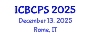 International Conference on Behavioral, Cognitive and Psychological Sciences (ICBCPS) December 13, 2025 - Rome, Italy