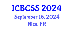 International Conference on Behavioral, Cognitive and Sensory Sciences (ICBCSS) September 16, 2024 - Nice, France