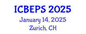 International Conference on Behavioral, Educational and Psychological Sciences (ICBEPS) January 14, 2025 - Zurich, Switzerland
