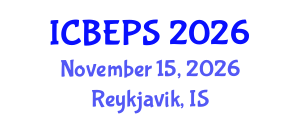 International Conference on Behavioral, Educational and Psychological Sciences (ICBEPS) November 15, 2026 - Reykjavik, Iceland International Conference on Behavioral, Educational and Psychological Sciences (ICBEPS) November 15, 2026 - Reykjavik, Iceland