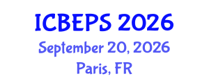 International Conference on Behavioral, Educational and Psychological Sciences (ICBEPS) September 20, 2026 - Paris, France