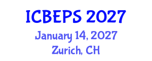 International Conference on Behavioral, Educational and Psychological Sciences (ICBEPS) January 14, 2027 - Zurich, Switzerland International Conference on Behavioral, Educational and Psychological Sciences (ICBEPS) January 14, 2027 - Zurich, Switzerland