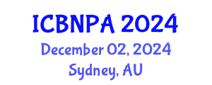 International Conference on Behavioral Nutrition and Physical Activity (ICBNPA) December 02, 2024 - Sydney, Australia
