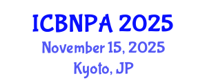 International Conference on Behavioral Nutrition and Physical Activity (ICBNPA) November 15, 2025 - Kyoto, Japan