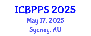 International Conference on Behavioral, Psychological and Political Sciences (ICBPPS) May 17, 2025 - Sydney, Australia