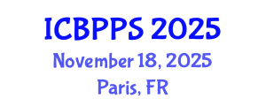 International Conference on Behavioral, Psychological and Political Sciences (ICBPPS) November 18, 2025 - Paris, France