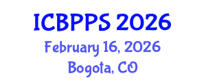 International Conference on Behavioral, Psychological and Political Sciences (ICBPPS) February 16, 2026 - Bogota, Colombia International Conference on Behavioral, Psychological and Political Sciences (ICBPPS) February 16, 2026 - Bogota, Colombia
