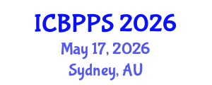 International Conference on Behavioral, Psychological and Political Sciences (ICBPPS) May 17, 2026 - Sydney, Australia