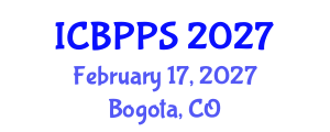 International Conference on Behavioral, Psychological and Political Sciences (ICBPPS) February 17, 2027 - Bogota, Colombia