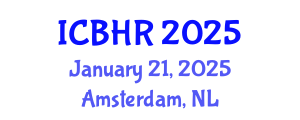 International Conference on Behavioural and Healthcare Research (ICBHR) January 21, 2025 - Amsterdam, Netherlands