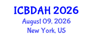 International Conference on Big Data Analytics in Healthcare (ICBDAH) August 09, 2026 - New York, United States