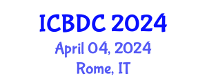 International Conference on Big Data Computing (ICBDC) April 04, 2024 - Rome, Italy