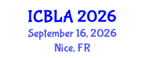 International Conference on Bilingualism and Language Acquisition (ICBLA) September 16, 2026 - Nice, France International Conference on Bilingualism and Language Acquisition (ICBLA) September 16, 2026 - Nice, France