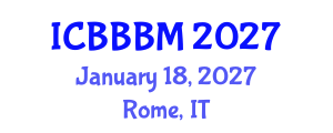 International Conference on Bio-based Building Materials (ICBBBM) January 18, 2027 - Rome, Italy International Conference on Bio-based Building Materials (ICBBBM) January 18, 2027 - Rome, Italy