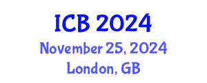 International Conference on Biobank (ICB) November 25, 2024 - London, United Kingdom