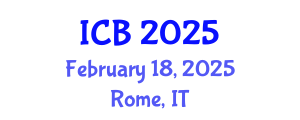 International Conference on Biobank (ICB) February 18, 2025 - Rome, Italy