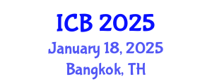 International Conference on Biobank (ICB) January 18, 2025 - Bangkok, Thailand