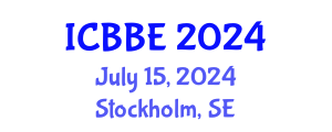 International Conference on Biochemical and Biomedical Engineering (ICBBE) July 15, 2024 - Stockholm, Sweden