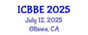 International Conference on Biochemical and Biomedical Engineering (ICBBE) July 12, 2025 - Ottawa, Canada