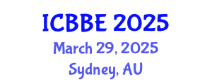 International Conference on Biochemical and Biomedical Engineering (ICBBE) March 29, 2025 - Sydney, Australia