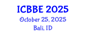 International Conference on Biochemical and Biomedical Engineering (ICBBE) October 25, 2025 - Bali, Indonesia