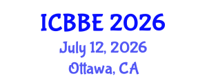 International Conference on Biochemical and Biomedical Engineering (ICBBE) July 12, 2026 - Ottawa, Canada