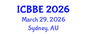 International Conference on Biochemical and Biomedical Engineering (ICBBE) March 29, 2026 - Sydney, Australia