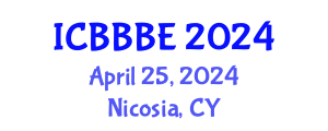 International Conference on Biochemical, Biomolecular and Biopharmaceutical Engineering (ICBBBE) April 25, 2024 - Nicosia, Cyprus