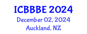 International Conference on Biochemical, Biomolecular and Biopharmaceutical Engineering (ICBBBE) December 02, 2024 - Auckland, New Zealand