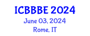International Conference on Biochemical, Biomolecular and Biopharmaceutical Engineering (ICBBBE) June 03, 2024 - Rome, Italy