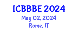 International Conference on Biochemical, Biomolecular and Biopharmaceutical Engineering (ICBBBE) May 02, 2024 - Rome, Italy