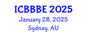 International Conference on Biochemical, Biomolecular and Biopharmaceutical Engineering (ICBBBE) January 28, 2025 - Sydney, Australia