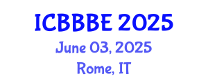 International Conference on Biochemical, Biomolecular and Biopharmaceutical Engineering (ICBBBE) June 03, 2025 - Rome, Italy