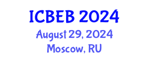 International Conference on Biochemical Engineering and Bioengineering (ICBEB) August 29, 2024 - Moscow, Russia