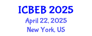 International Conference on Biochemical Engineering and Bioengineering (ICBEB) April 22, 2025 - New York, United States