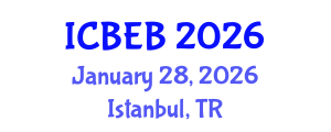 International Conference on Biochemical Engineering and Bioengineering (ICBEB) January 28, 2026 - Istanbul, Turkey