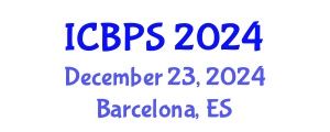 International Conference on Biochemistry and Pharmaceutical Sciences (ICBPS) December 23, 2024 - Barcelona, Spain