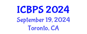 International Conference on Biochemistry and Pharmaceutical Sciences (ICBPS) September 19, 2024 - Toronto, Canada