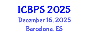 International Conference on Biochemistry and Pharmaceutical Sciences (ICBPS) December 16, 2025 - Barcelona, Spain
