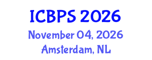 International Conference on Biochemistry and Pharmaceutical Sciences (ICBPS) November 04, 2026 - Amsterdam, Netherlands