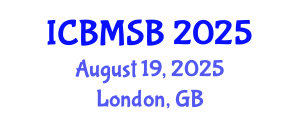 International Conference on Biochemistry, Molecular and Structural Biology (ICBMSB) August 19, 2025 - London, United Kingdom