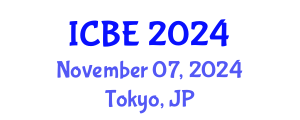 International Conference on Biodiversity and Ecosystems (ICBE) November 07, 2024 - Tokyo, Japan