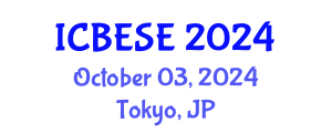 International Conference on Biodiversity, Energy Systems and Environment (ICBESE) October 03, 2024 - Tokyo, Japan