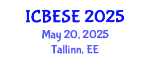 International Conference on Biodiversity, Energy Systems and Environment (ICBESE) May 20, 2025 - Tallinn, Estonia