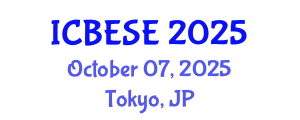 International Conference on Biodiversity, Energy Systems and Environment (ICBESE) October 07, 2025 - Tokyo, Japan