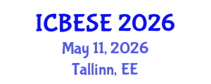International Conference on Biodiversity, Energy Systems and Environment (ICBESE) May 11, 2026 - Tallinn, Estonia International Conference on Biodiversity, Energy Systems and Environment (ICBESE) May 11, 2026 - Tallinn, Estonia